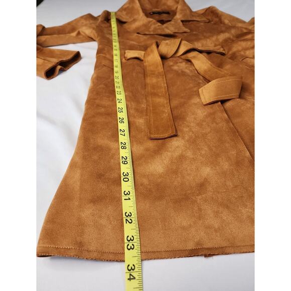 Urban Republic Faux Suede Women/S Long Duster Trench Jacket polyester/spandex - Picture 9 of 9